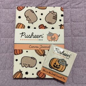 Pusheen Box Fall 2025 Canvas Journal and Enamel Pin